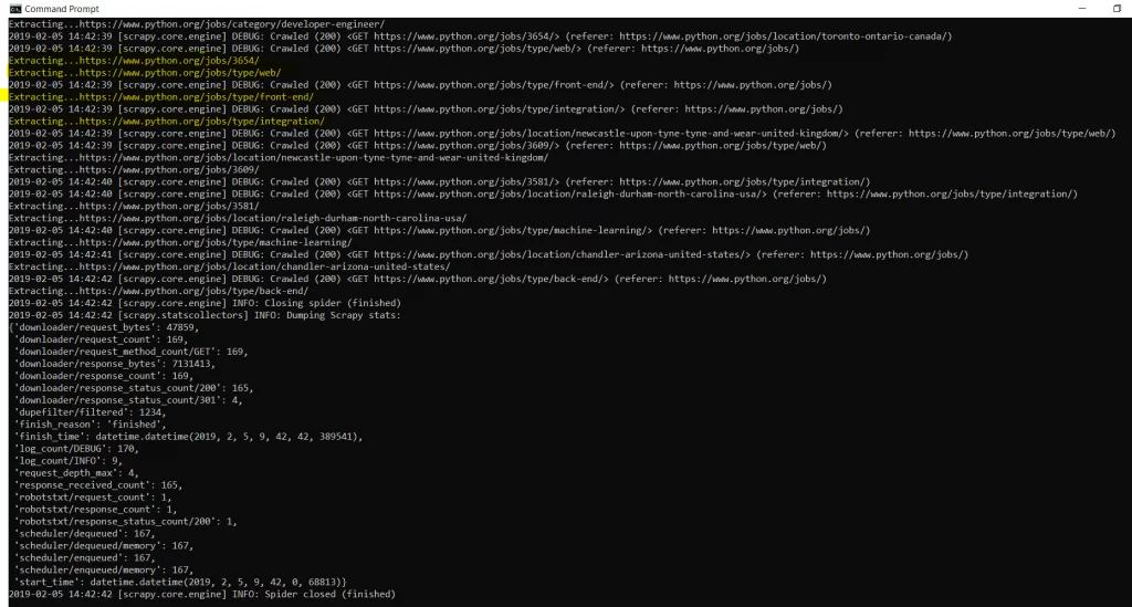 Rastreador web de Python