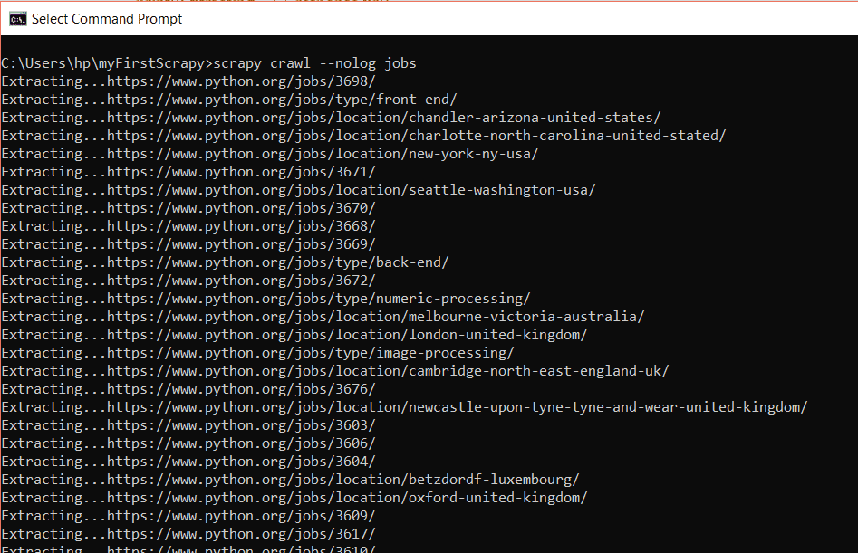 Rastreador web de Python