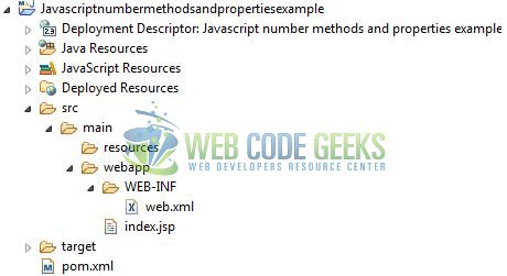 JavaScript Number Methods - Project Structure