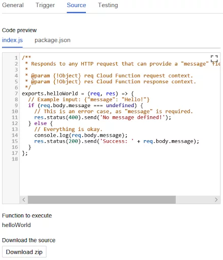 Funciones de Google Cloud
